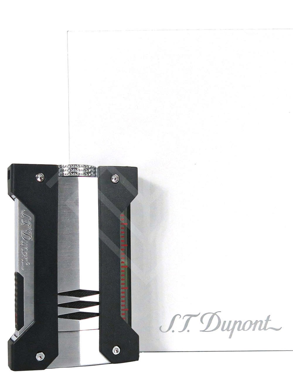 Зажигалка DUPONT DEFI EXTREME chrome brushed/black